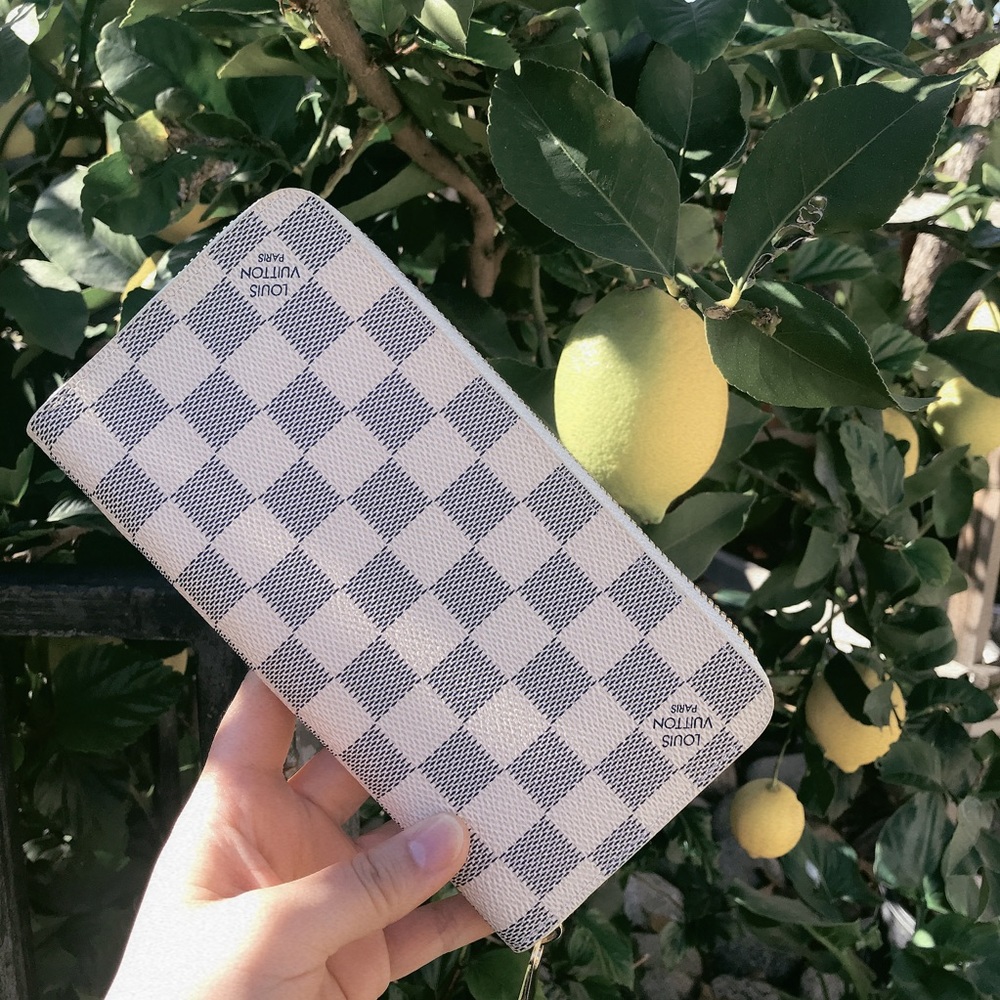 LOUIS VUITTON signature Damier Azur canvas wallet